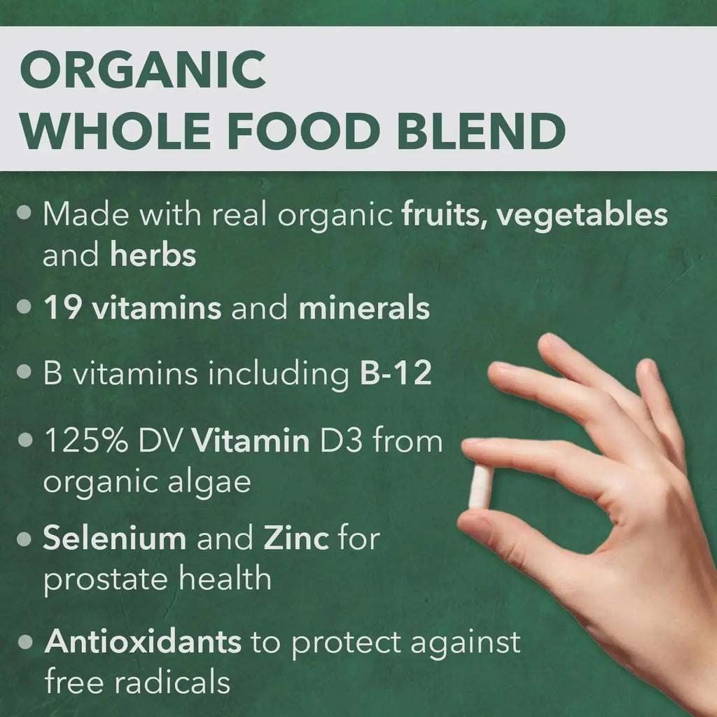 PlantFusion Organic Multivitamin for Men - One Daily Whole Food Blend Men's Multivitamin - Vegan, Non-GMO PlantFusion Au supplements
