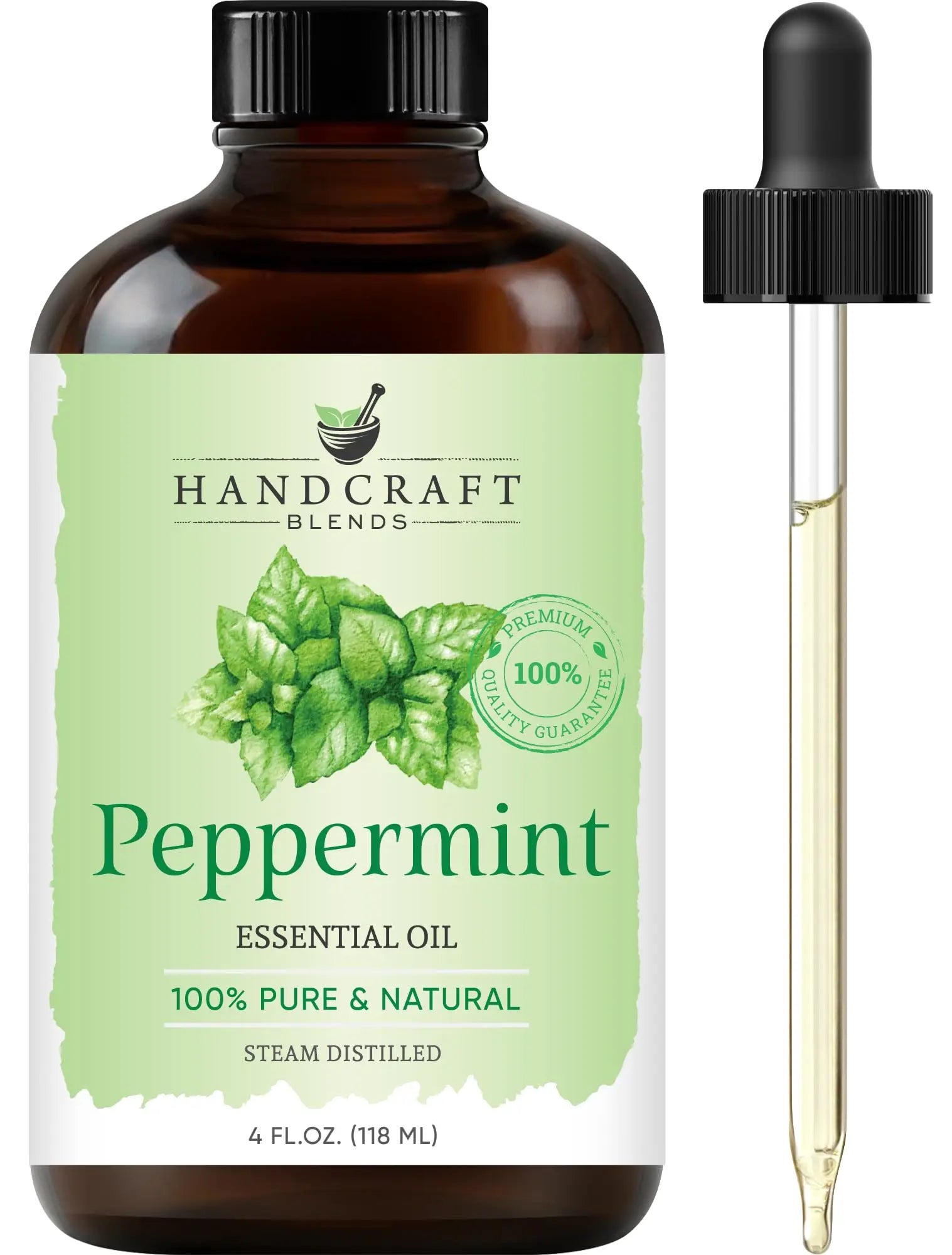 Handcraft Blends Peppermint Essential Oil - Huge 4 Fl Oz - 100% Pure and Natural - Premium Grade Handcraft Blends Au supplements