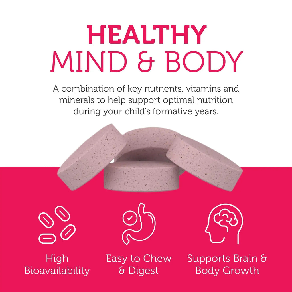 Zahler Kids Multivitamin Chewable Vitamin Tablet - Complete One Daily Vitamins Supplement - Contains 20+ Minerals Zahler Au supplements