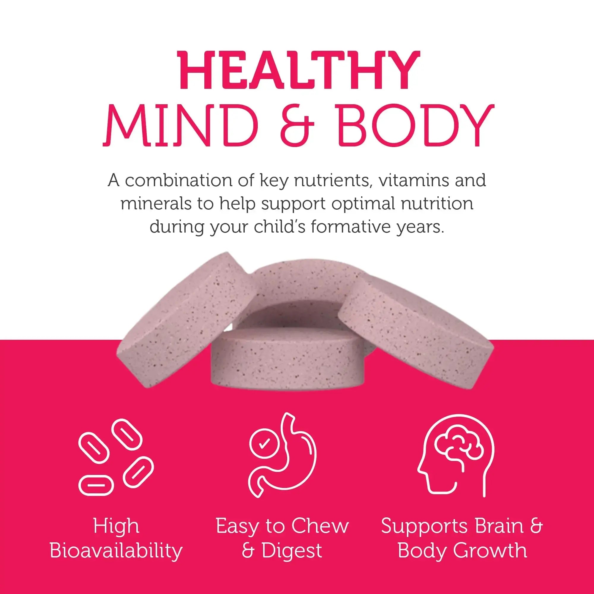 Zahler Kids Multivitamin Chewable Vitamin Tablet - Complete One Daily Vitamins Supplement - Contains 20+ Minerals Zahler Au supplements
