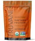 Truvani Vegan Pea Protein Powder | Pumpkin Spice | 20g Organic Plant Based Protein | 20 Servings | Keto | Gluten & Dairy Free