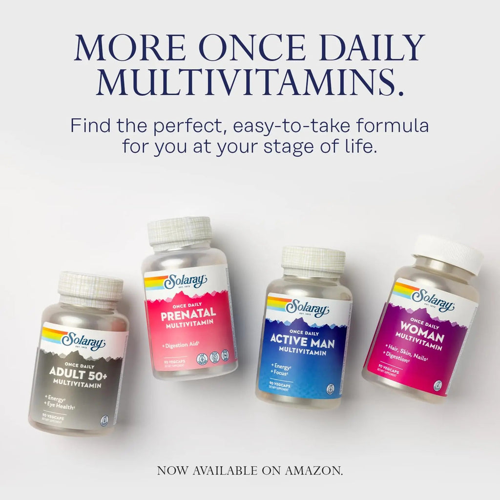 SOLARAY Once Daily High Energy Multivitamin for Women and Men - Energy Supplements - Immune Support w/Vitamin C, A, D and E, Vitamin B Complex SOLARAY Au supplements