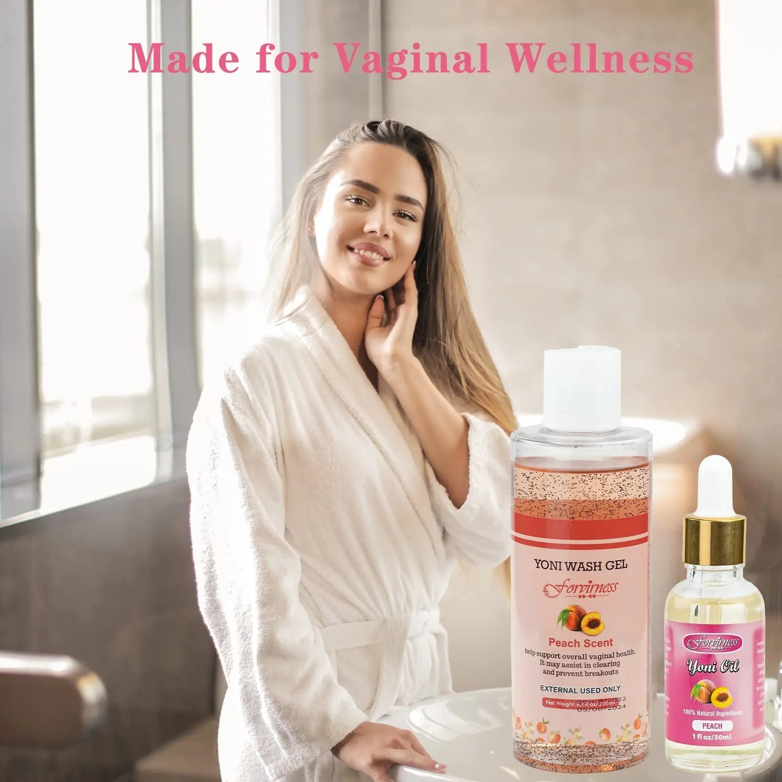 forvirness Feminine Wash & Natural Yoni Oil Set - Cleanse, Remove Odor, pH Balance for Women forvirness Au supplements