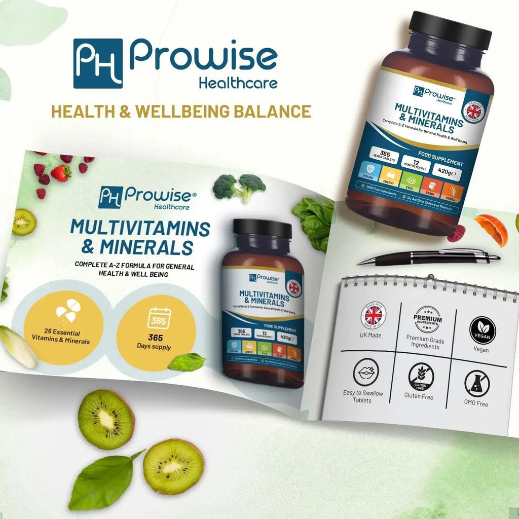A-Z Multivitamins & Minerals I 365 Vegan Tablets (1 Year Supply) I 26 Essential Active Vitamins, Minerals & Micronutrients PH PROWISE Healthcare Au supplements