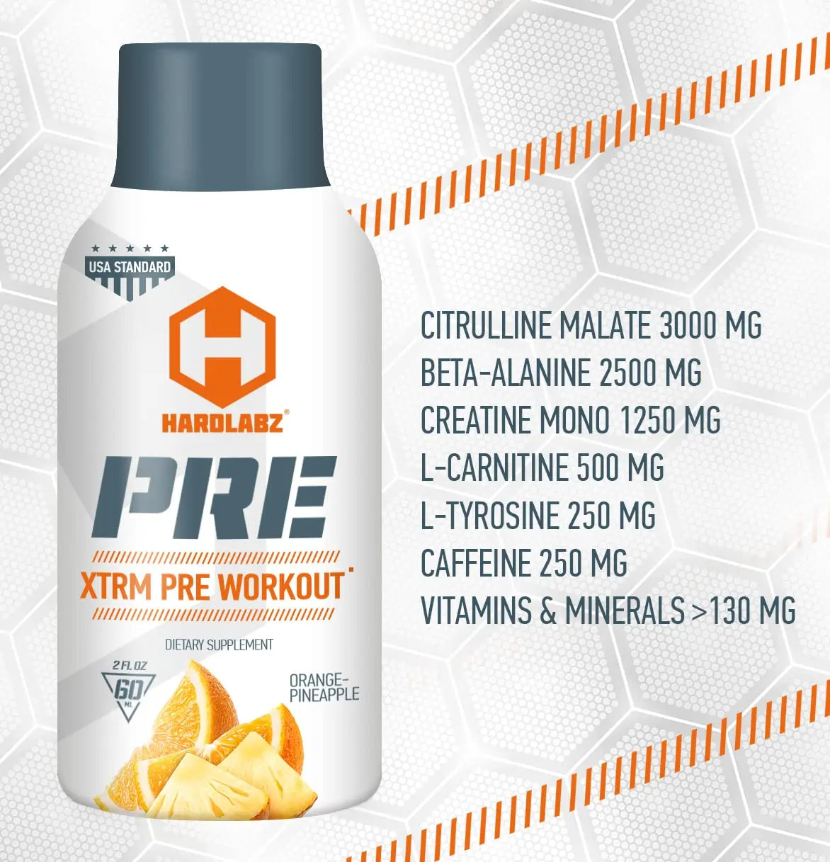 HARDLABZ PRE – Extra Strength Liquid Pre-Workout Energy Shot with Caffeine (250 mg) HARDLABZ Au supplements