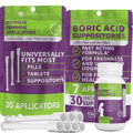 Intimate Rose Boric Acid Vaginal Suppositories - 30 Count (600mg) + 37 Applicators - Feminine Balance Intimate Rose Au supplements