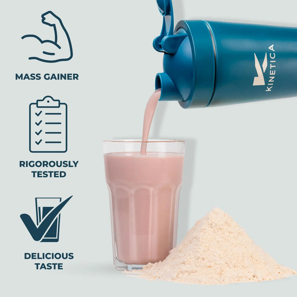 Kinetica OatGain Weight Gainer 600+ Calories & 47g Protein per Serving, 2.4 kg Kinetica Au supplements