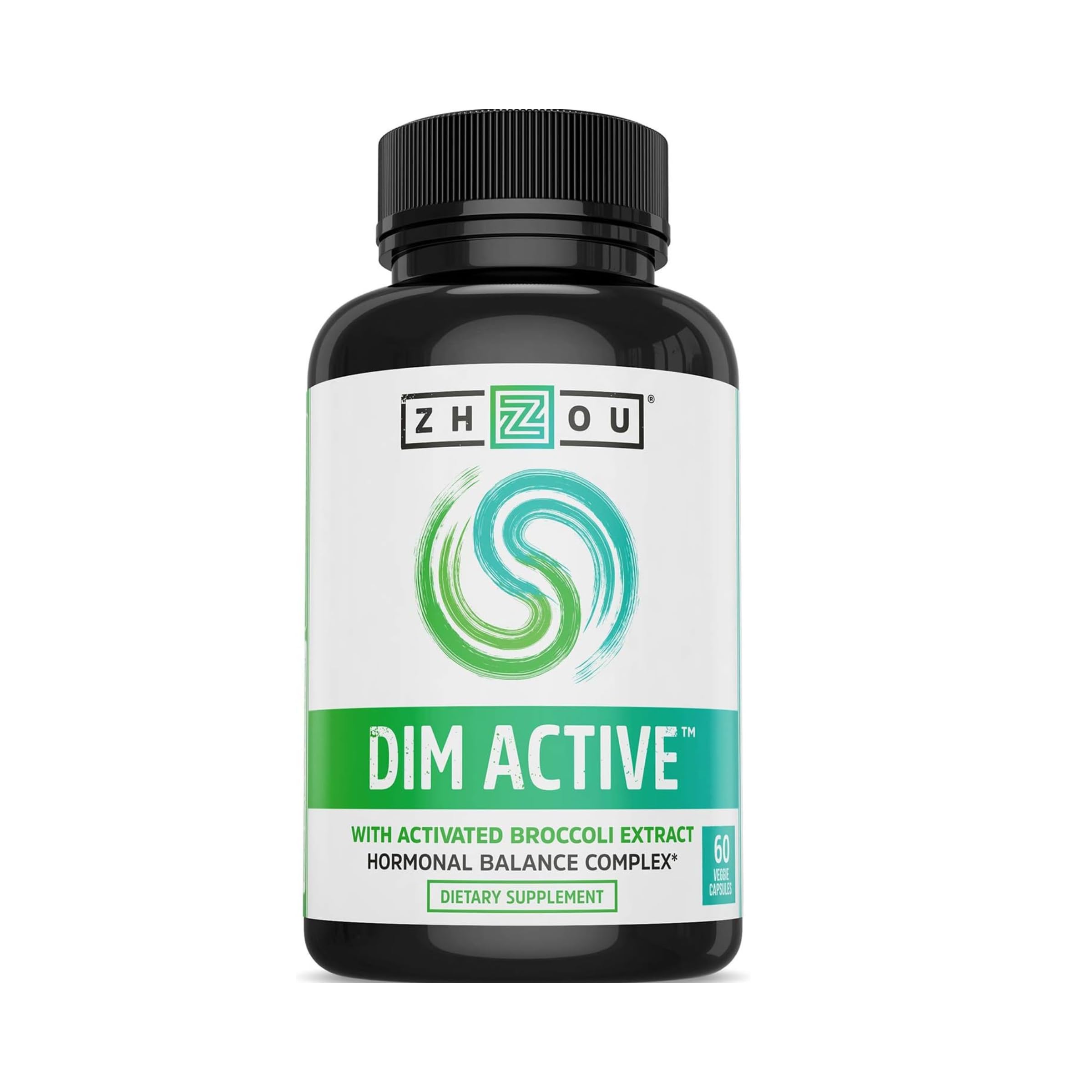 Zhou DIM Active - DIM Supplement, Hormone Balance for Women & Men, Hormonal Support with 250mg Diindolylmethane - 60 Vegan Capsules ZHOU Au supplements