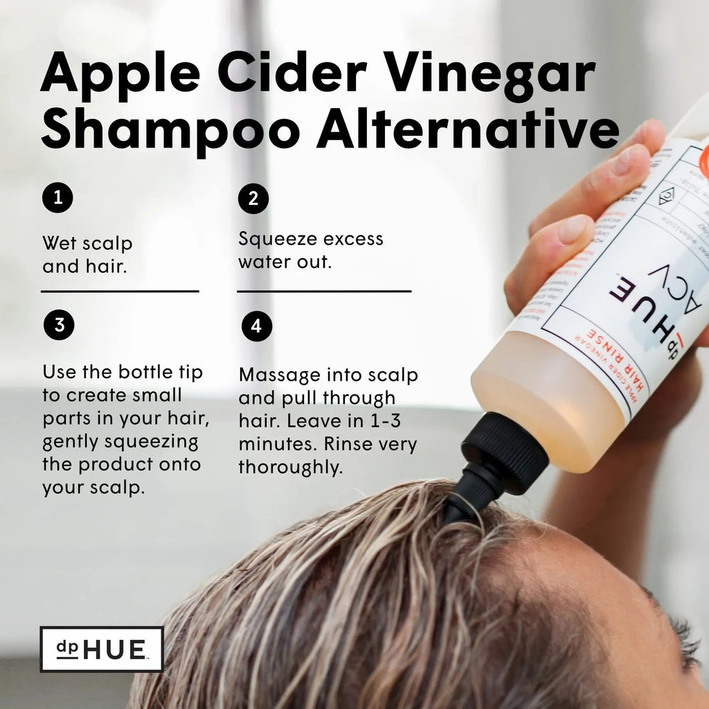 dpHUE Apple Cider Vinegar Hair Rinse, 20 oz - Shampoo Alternative & Scalp Cleanser dpHUE Au supplements