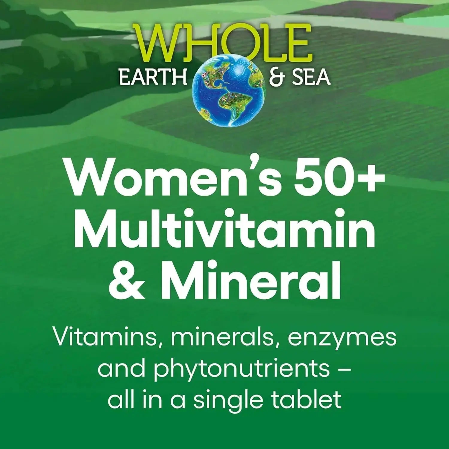 Natural Factors Whole Earth & Sea Women's 50+ Multivitamin & Mineral - Daily Multivitamin with Calcium, Selenium & More Natural Factors Au supplements