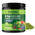 NATURELO Raw Greens Superfood Powder 480 Grams, Mixed Berry - Supports Energy, Immunity and Detox - Includes Spirulina, Wheat Grass and Organic