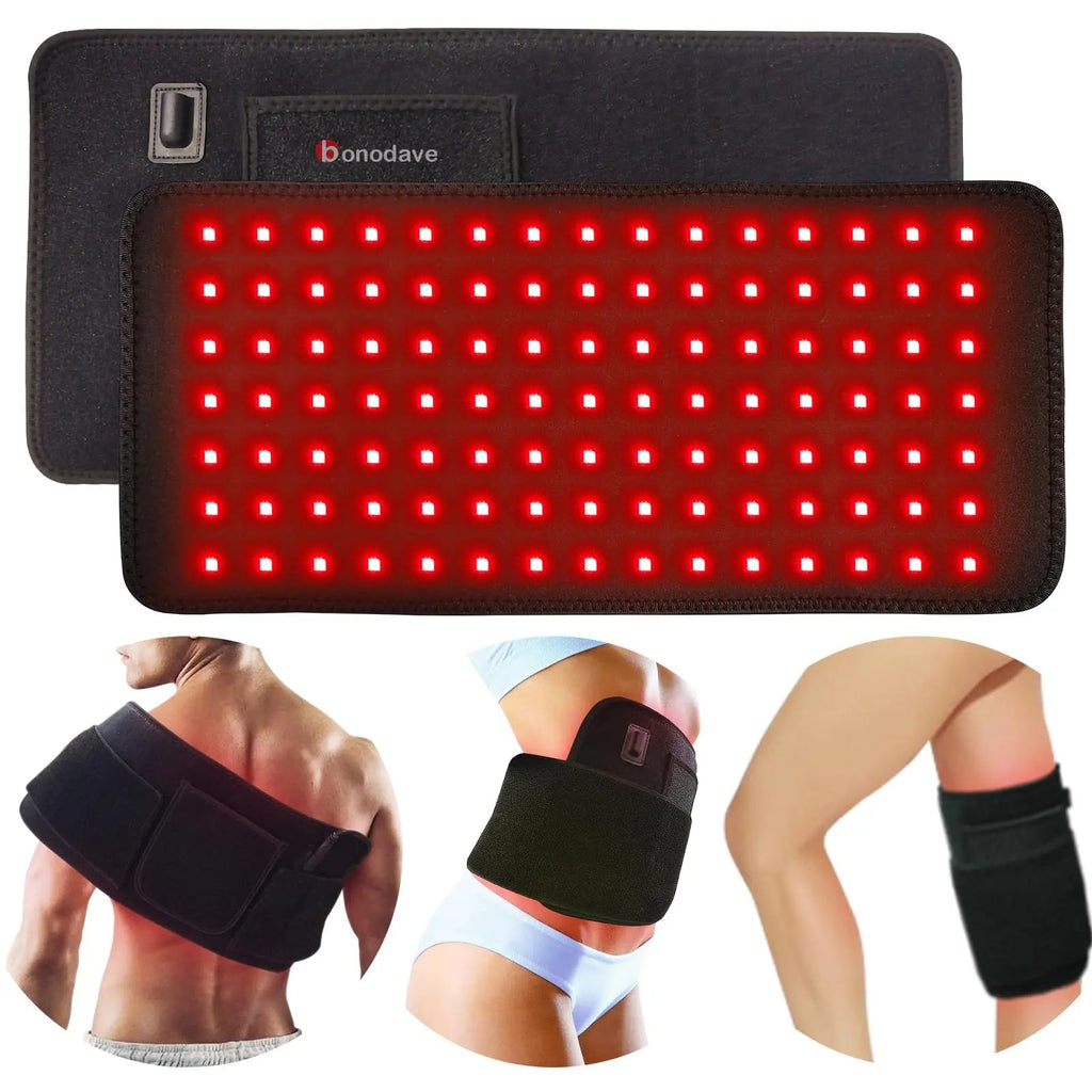 Red Light Therapy Infrared Light Therapy Pad for Body Pain NIR Deep Therapy for Back Knee Hands bonodave Au supplements
