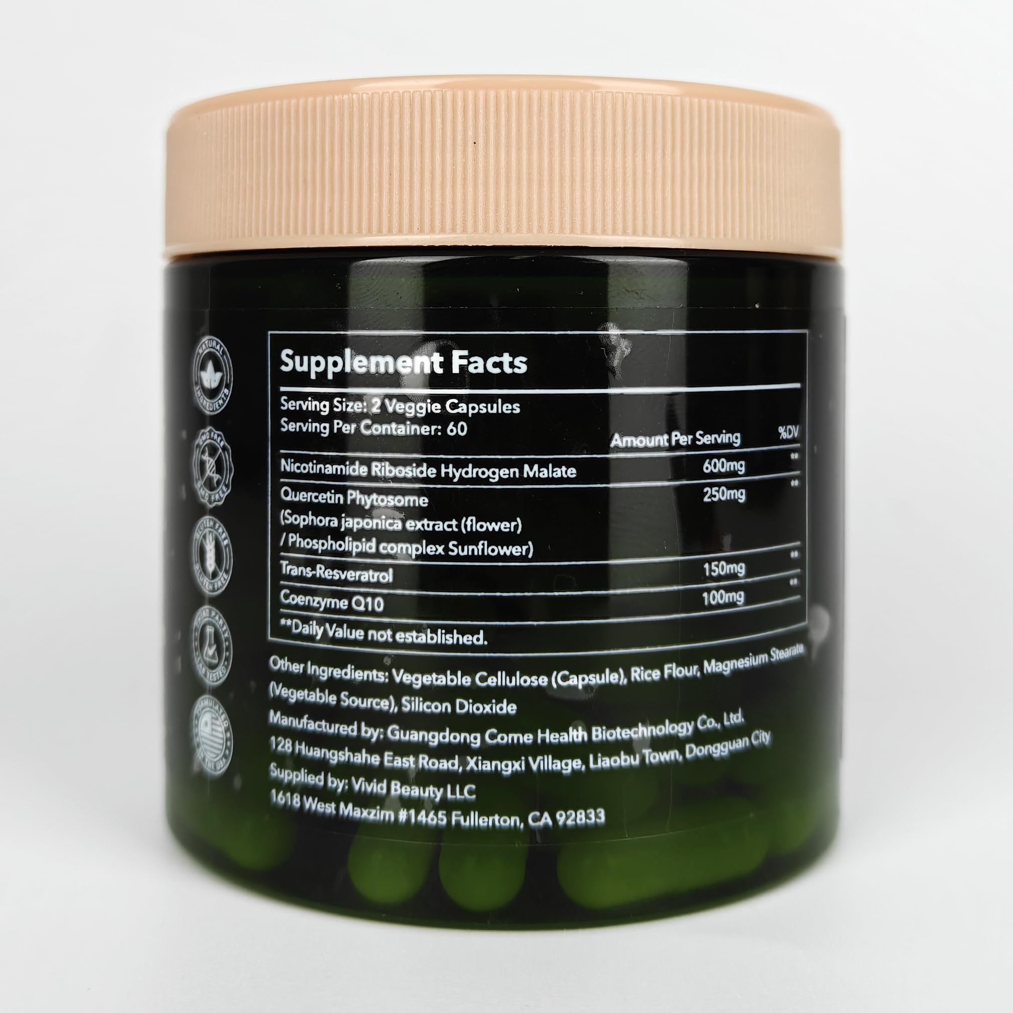 ZenUP NAD+ Supplement | 1100mg Liposomal Nicotinamide Riboside with Resveratrol & Quercetin | Anti-Aging, Cellular Energy, Mental Focus | 120 Caps ZenUP Au supplements