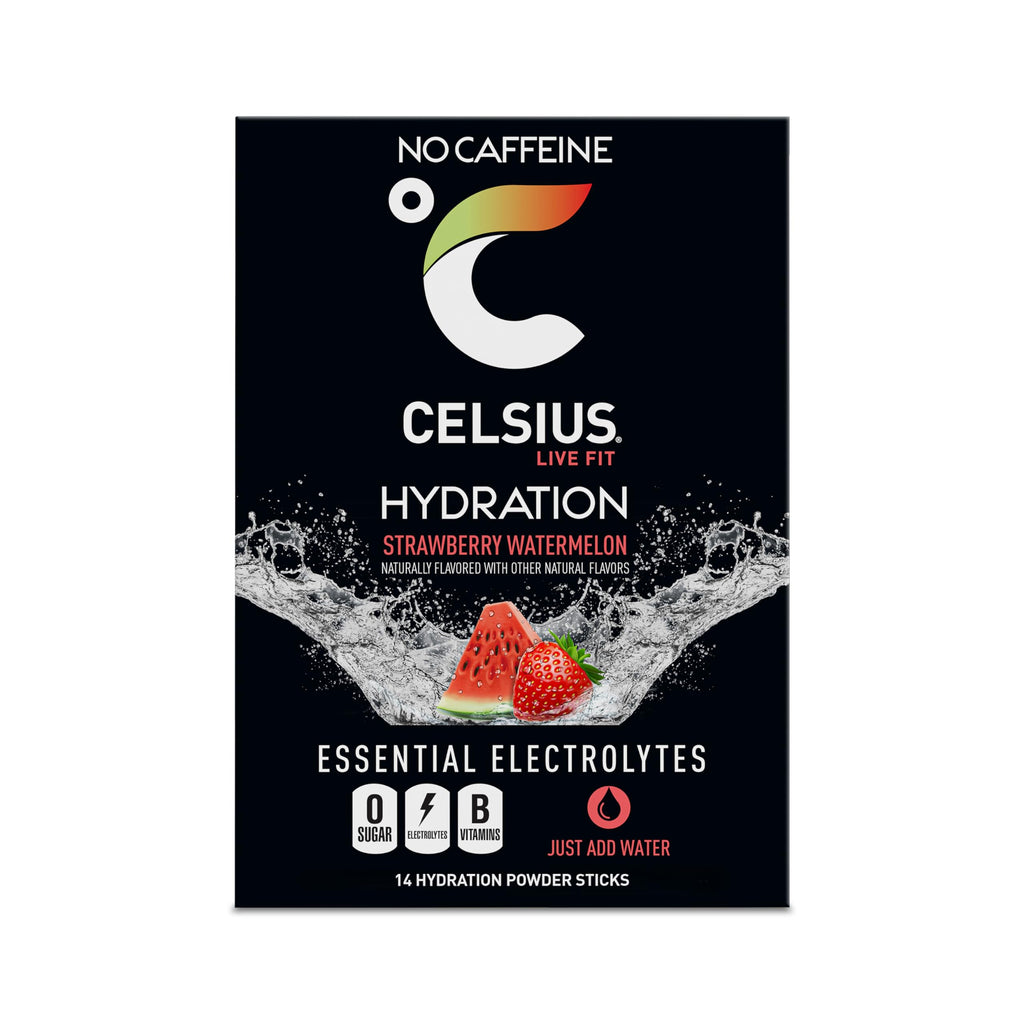 CELSIUS Hydration™ Strawberry Watermelon, Sugar Free Electrolyte Hydration Drink Mix (Pack of 14)