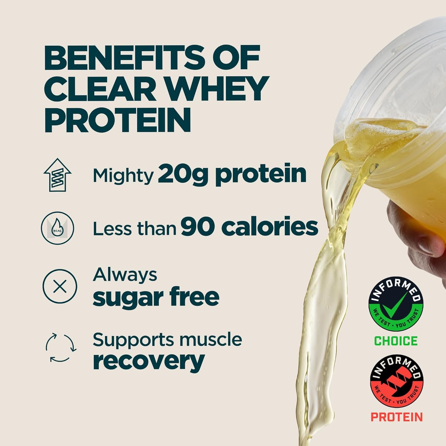 Myprotein Clear Whey Isolate Protein Powder, 20 Servings (1.1lbs) Orange Cream, 20g Protein per Serving, Naturally Flavored Drink Mix, Daily Protein Intake for Superior Performance