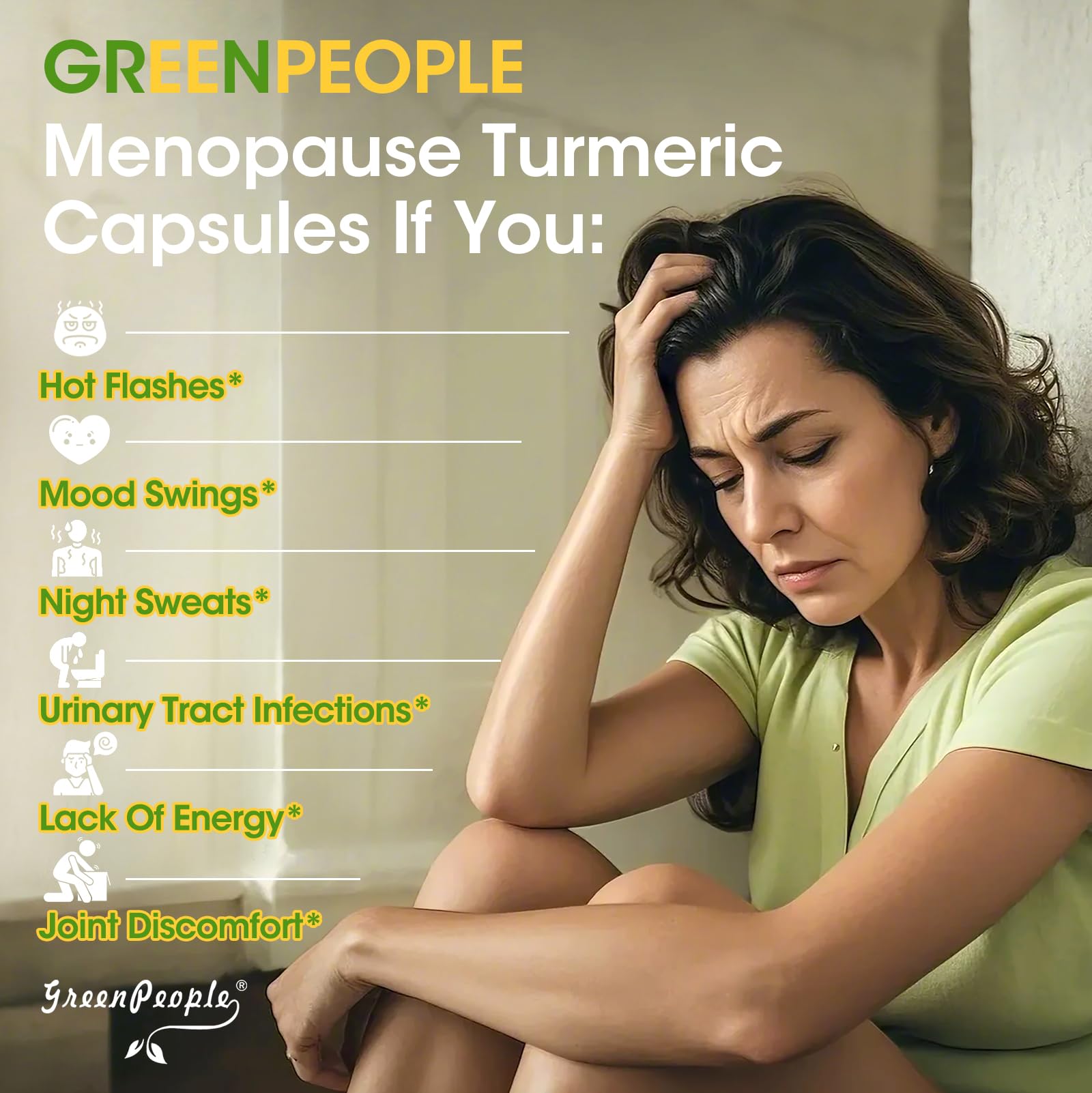 GREENPEOPLE Menopause Supplements for Women - Black Cohosh & Ashwagandha for Hot Flashes, Night Sweats, Mood Swings, Hormonal Balance Support,10 Billion CFU Probiotic - 120 Capsules Vegan Gluten-Free GREENPEOPLE Au supplements