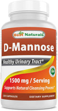 Best Naturals D-Mannose Capsules - Urinary Tract Cleanse Supplement 1500mg/Serving - 120 Count Best Naturals Au supplements