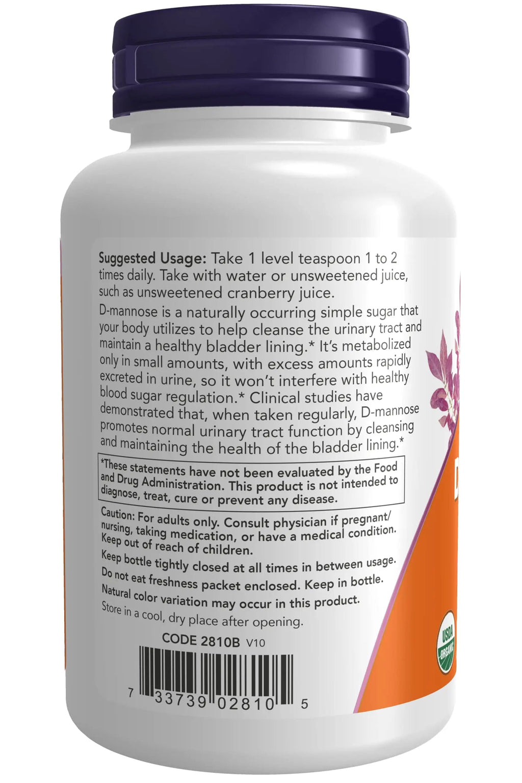 NOW Foods, D-Mannose Pure Powder, 3 oz (85 g) NOW Foods Au supplements