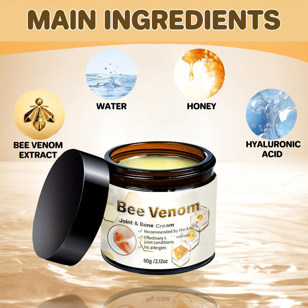ArthroEase Bee Venom Arthritis Cream, Joint & Muscle Soothing Bee Venom Cream, Professional Bee Venom Joint Cream, Bee Venom Joint Gel - Specially for for Back, Neck, Hands, Knee (2 Bottle) Lmoy Au supplements