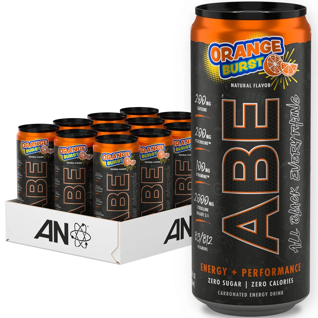ABE Energy + Performance Sugar Free Energy Drink - All Black Everything Drink With Caffeine ABE all black everything Au supplements