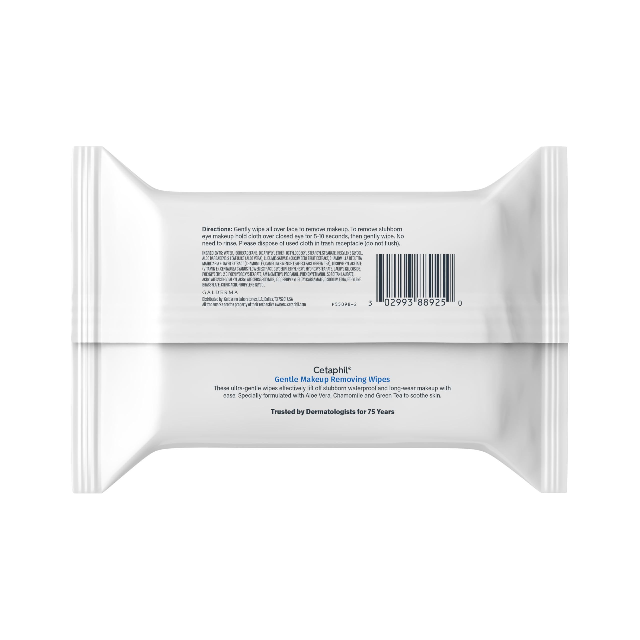 Cetaphil Gentle Makeup Removing Face Wipes, Daily Cleansing Facial Towelettes Gently Remove Makeup