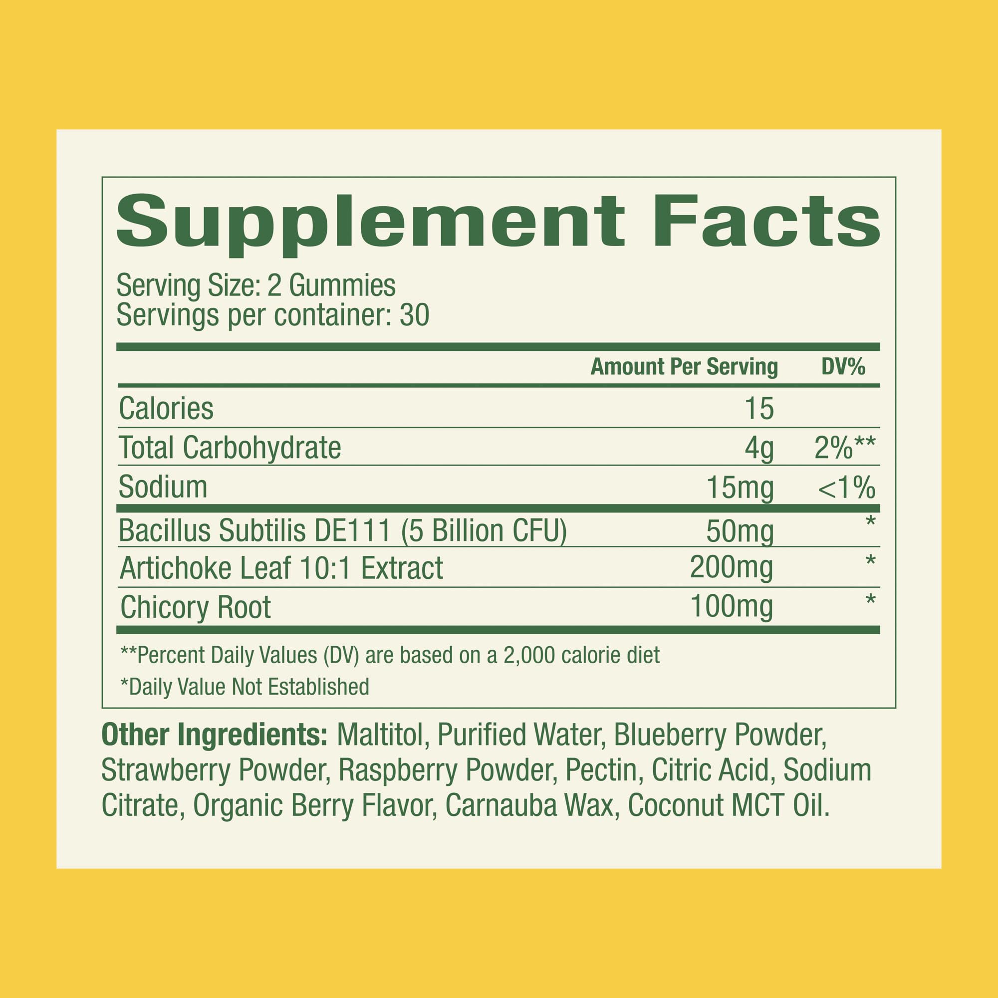 Plant People WonderBiome 2-in-1 Prebiotic + Probiotic Gummies – Zero-Sugar Vegan Digestive Health & Bloating Relief – 5 Billion CFU Bacillus Subtilis DE111 + Artichoke & Chicory – 60 Count Plant People Au supplements