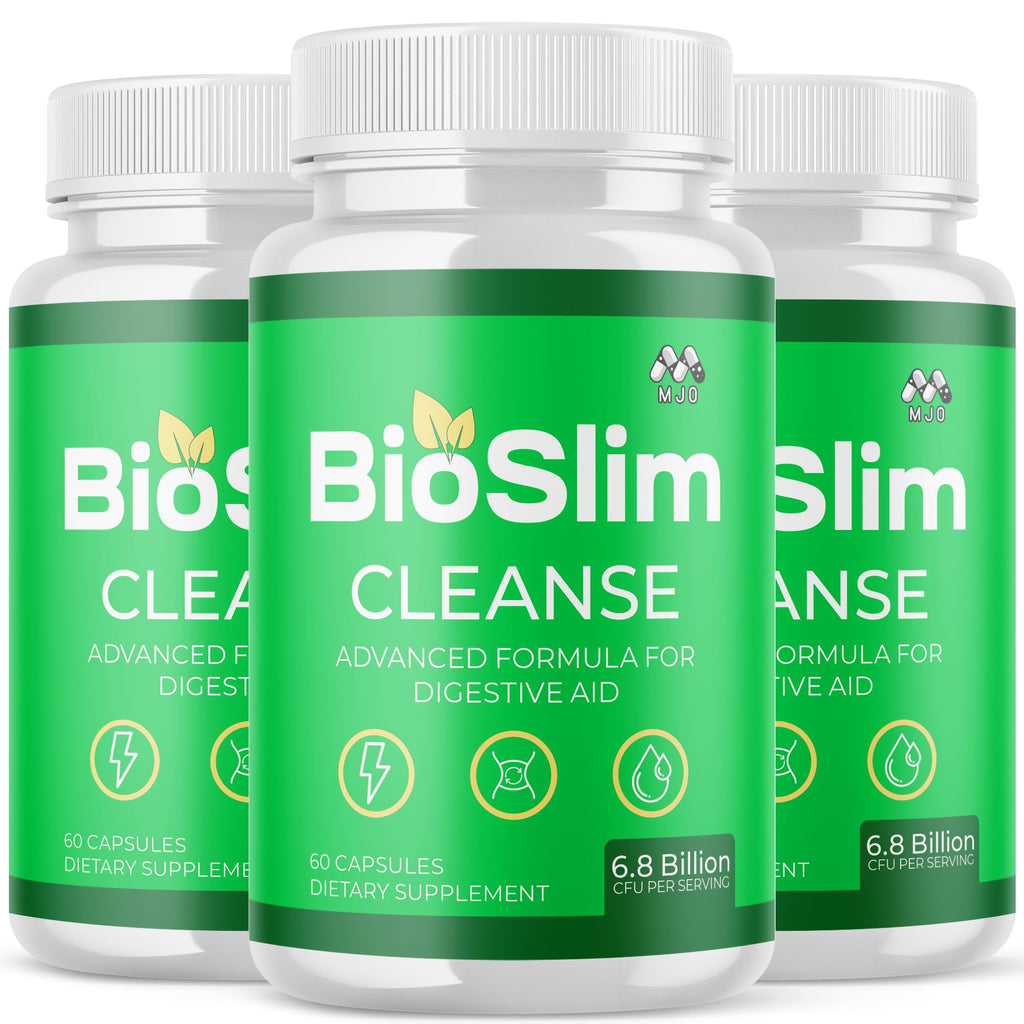 (3 Pack) Bioslim Cleanse Capsules, Official Bioslim Cleanse Supplement Pills with All Natural Ingredients, Advanced Active Health Lifestyle Formula with Premium Vitamins for Women & Men (180 Capsules) MJO Au supplements