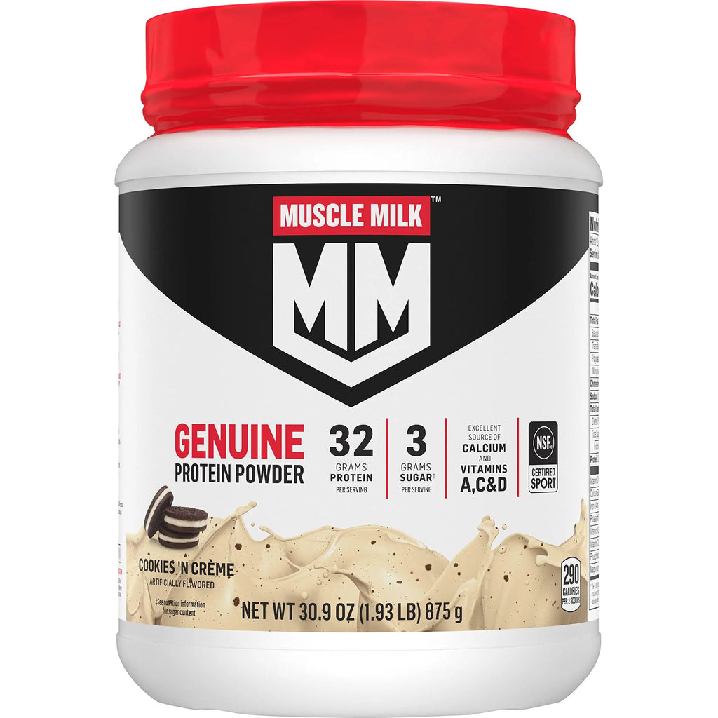 Muscle Milk Genuine Protein Powder, Cookies 'N Crème, 1.93 Pounds, 12 Servings Muscle Milk Au supplements