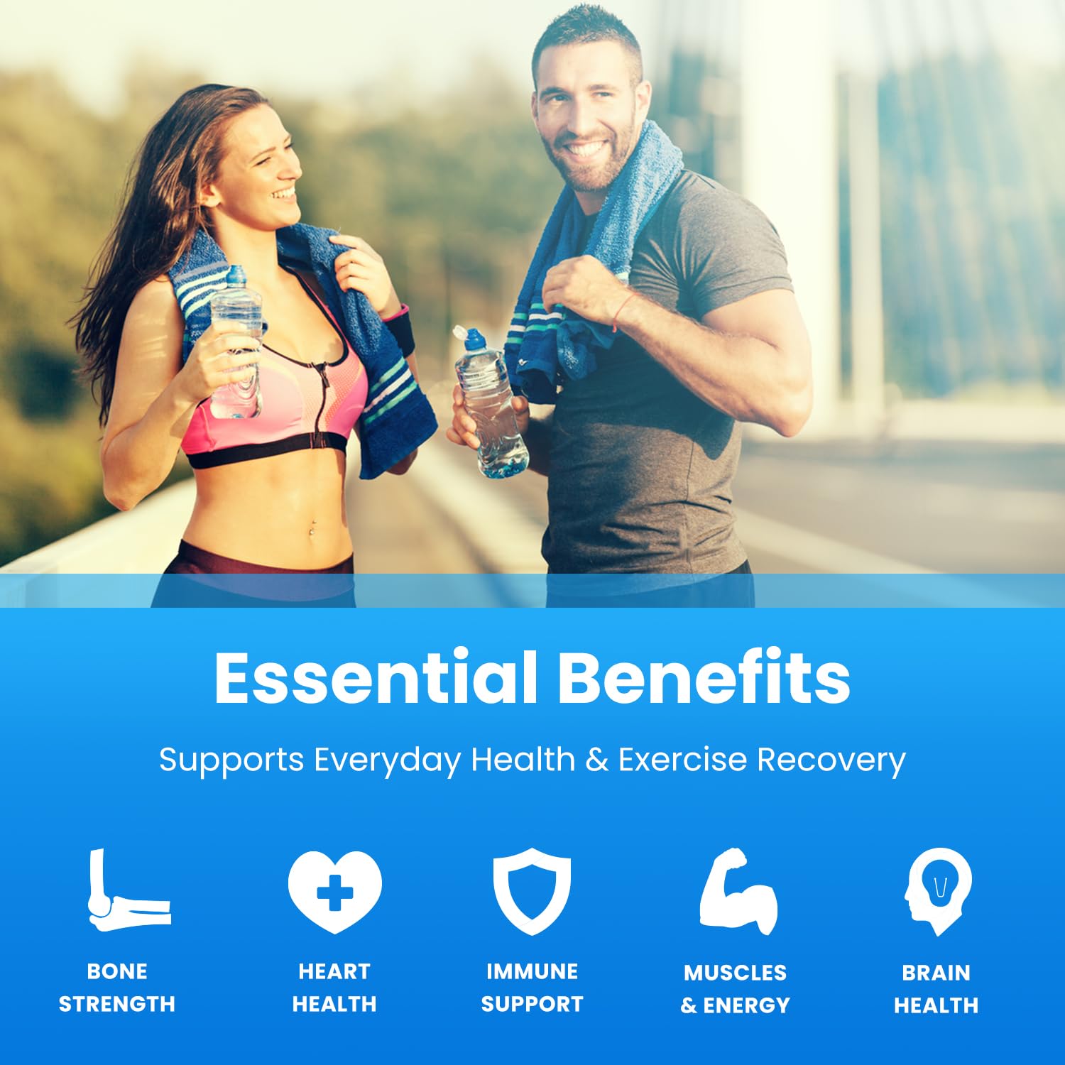 NutraChamps Magnesium Zinc & Vitamin D3 Supplement - Most Bioavailable Forms; Magnesium Glycinate, Malate, Citrate - Bone, Muscle & Heart Health,