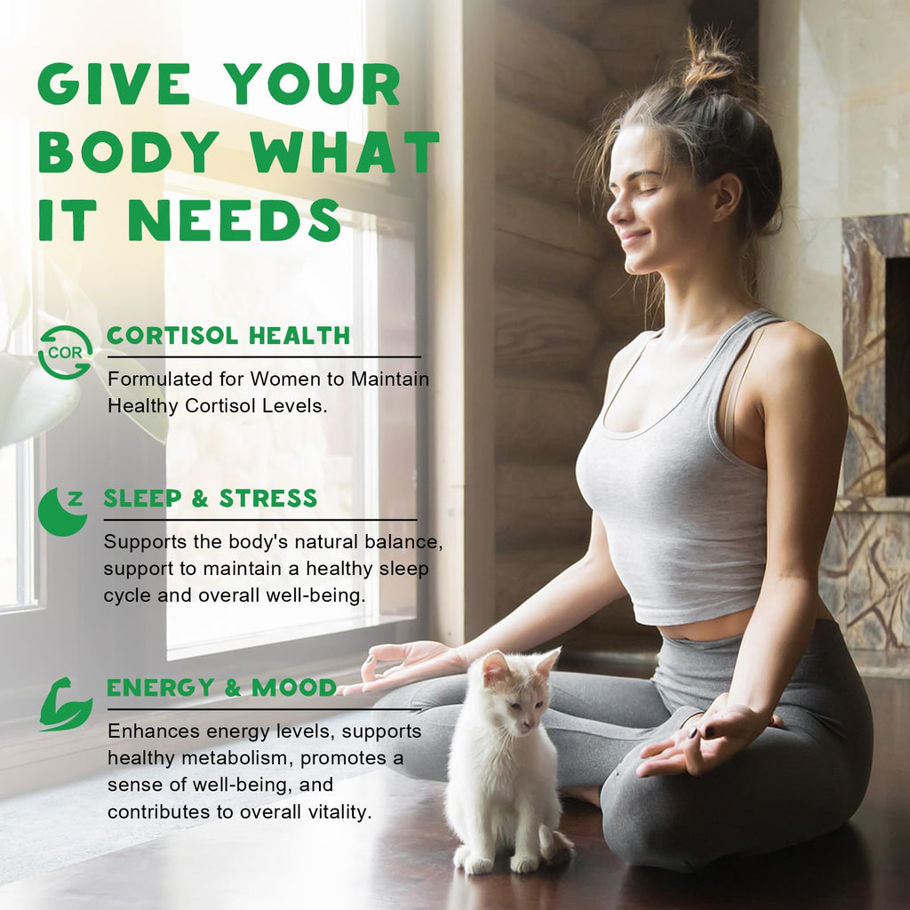 Cortisol Detox for Women Gummies, Cortisol Reducer Detox Manager, Magnesium Ashwagandha Rhodiola Rosea Herbal Complex for Mood/Focus & Sleep, Maintain Healthy Cortisol Levels - 30 Day Vegan Supply LUCNVEM Au supplements