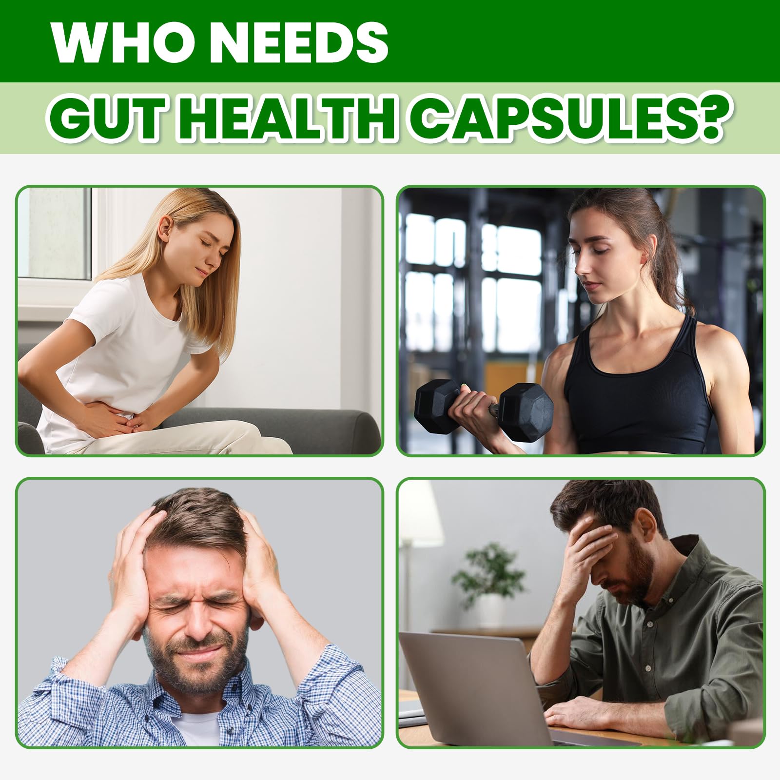 SEPT YAN Gut Health Supplement with Prebiotics, Postbiotics & Probiotics for Digestive Health for Women & Men, 80 Billion CFU Probiotics for Gut and Digestion