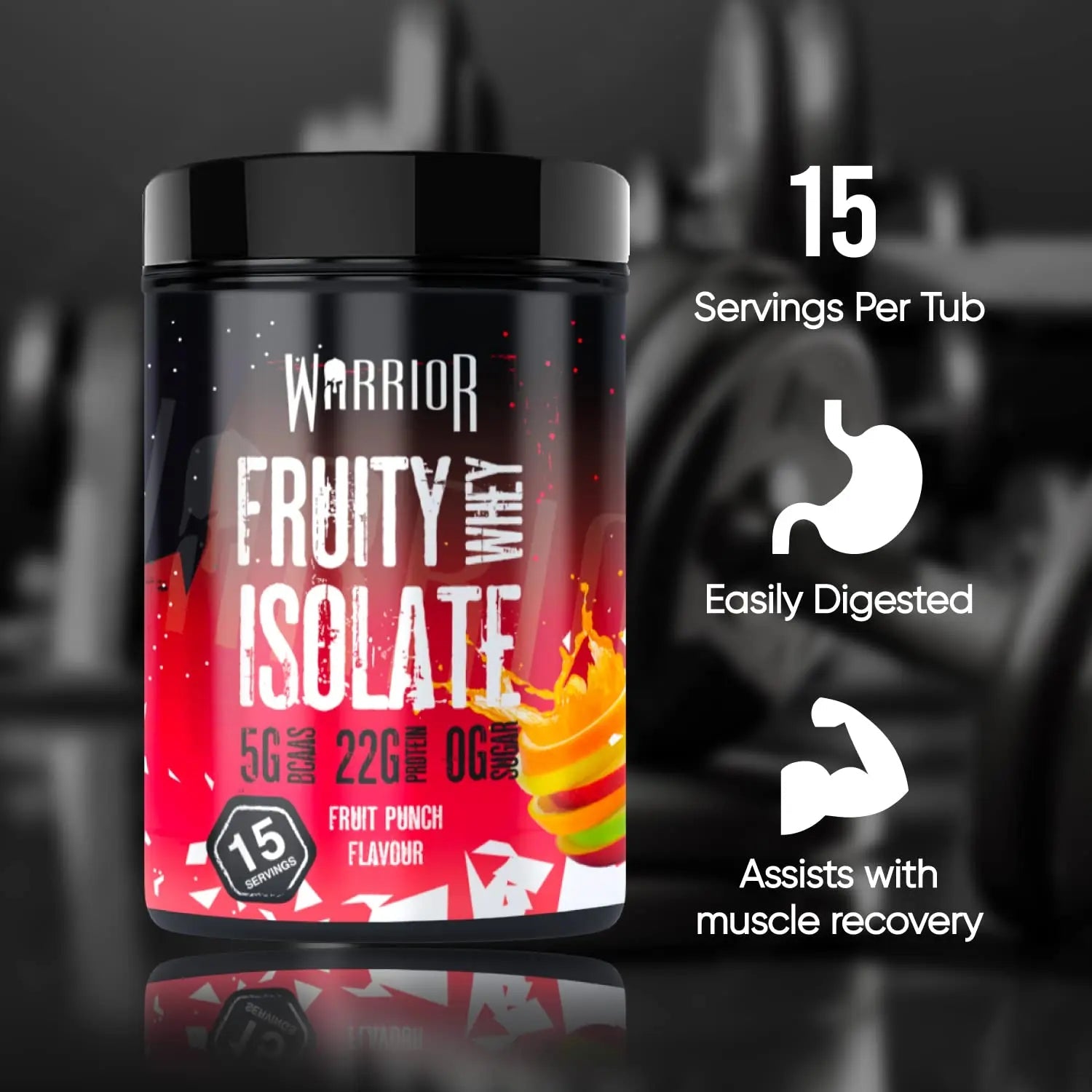 Warrior, Fruity Clear Whey Isolate – Rapid Digesting Protein Powder – Refreshingly Fruit Flavoured Shakes Warrior Au supplements