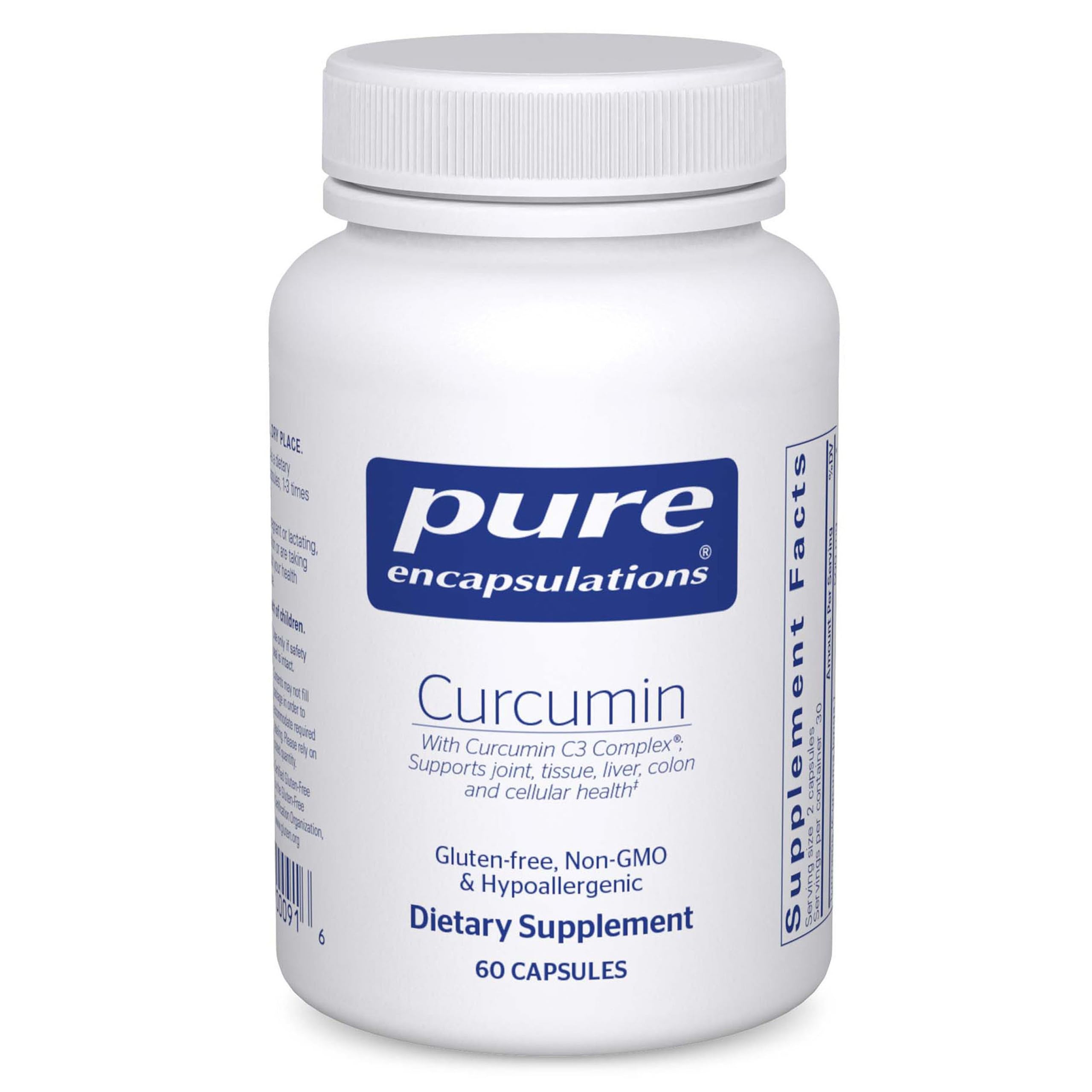 Pure Encapsulations Curcumin - 500 mg - Supports Joint Health & Liver Health - Curcuma Longa Capsule