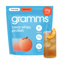 GRAMMS Clear Protein Powder Packets 20G Protein for Women & Men | Lactose Free, Grass-Fed Whey Isolate, Gluten Free, Zero Sugar, Gut Friendly, Non-Bloating