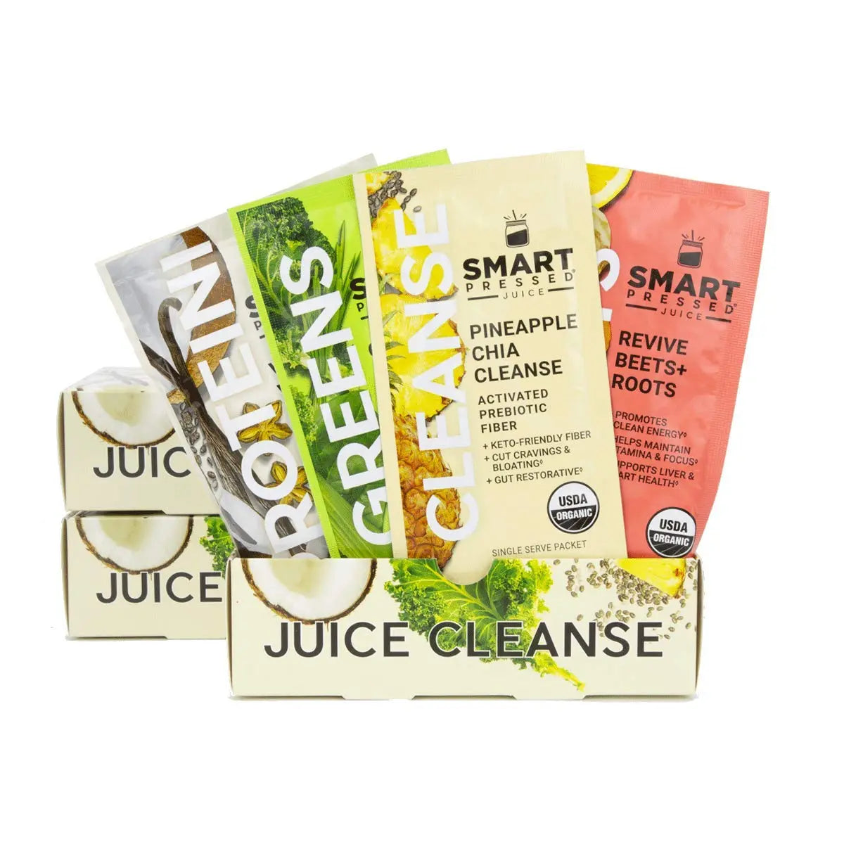 SMART Pressed Juice 3-Day Organic Juice Cleanse | Healthy Detox Program | Vegan Vanilla Protein SMART Pressed Au supplements