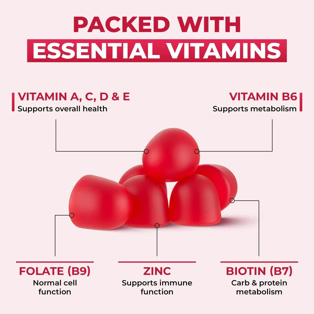 Ollyoo Multivitamin Gummies for Adults | Cherry & Strawberry Flavor | Great Source of Vitamin A & Essential Nutrients | Ollyoo Au supplements