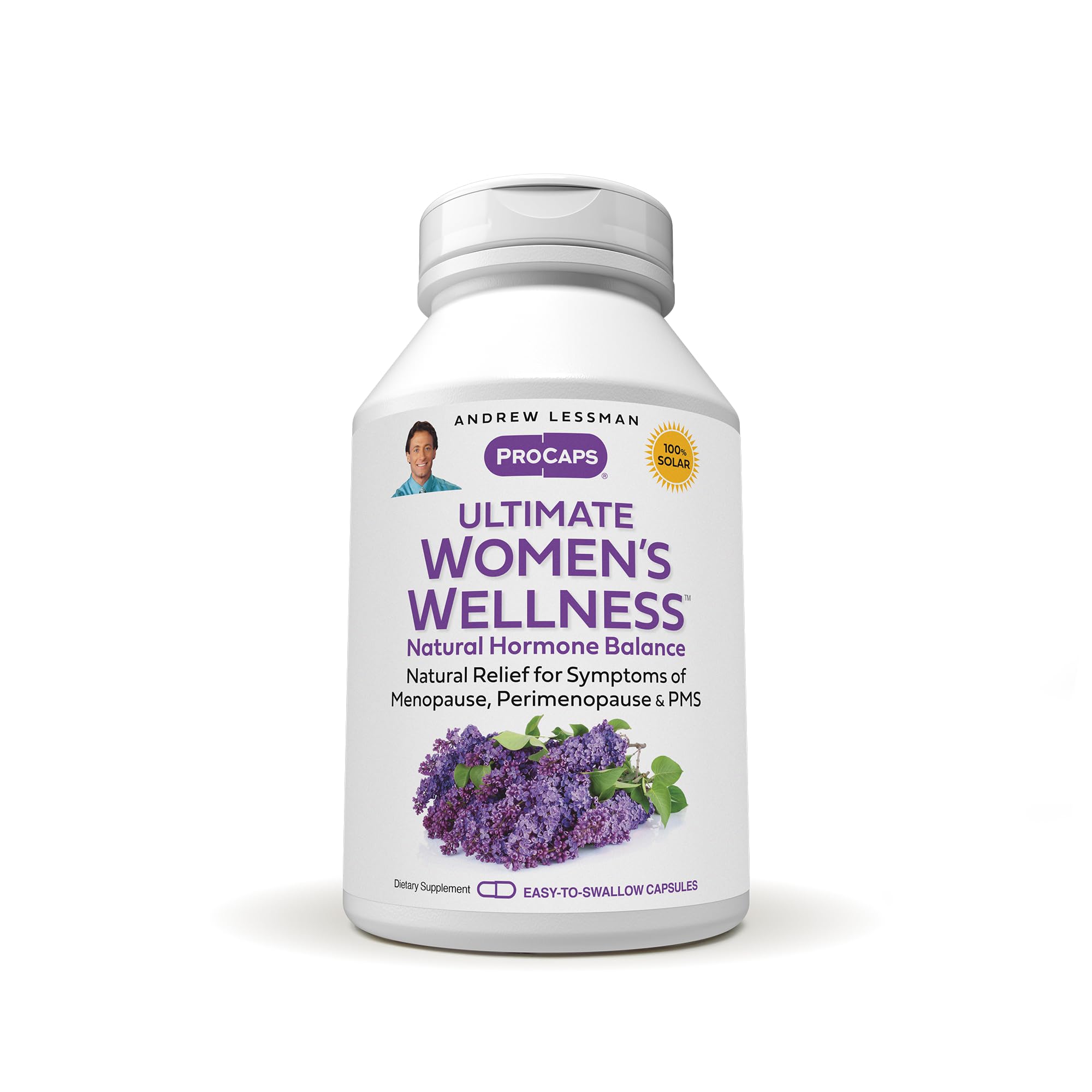 ANDREW LESSMAN Ultimate Women’s Wellness 60 Capsules - Naturally Relieves Menopause Symptoms, PMS, Perimenopause with Soy Isoflavones, EGCG, Cranberry, Indole-3-Carbinol. Easy to Swallow Capsules ANDREW LESSMAN Au supplements