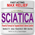 Sciatica Nerve Cream - Maximum Strength Comfort Cream for Feet, Hands, Legs, Toes, Back - Natural Ultra Strength Arnica, MSM, Menthol, Soothing Comfort, 2 Oz Nuturna Au supplements