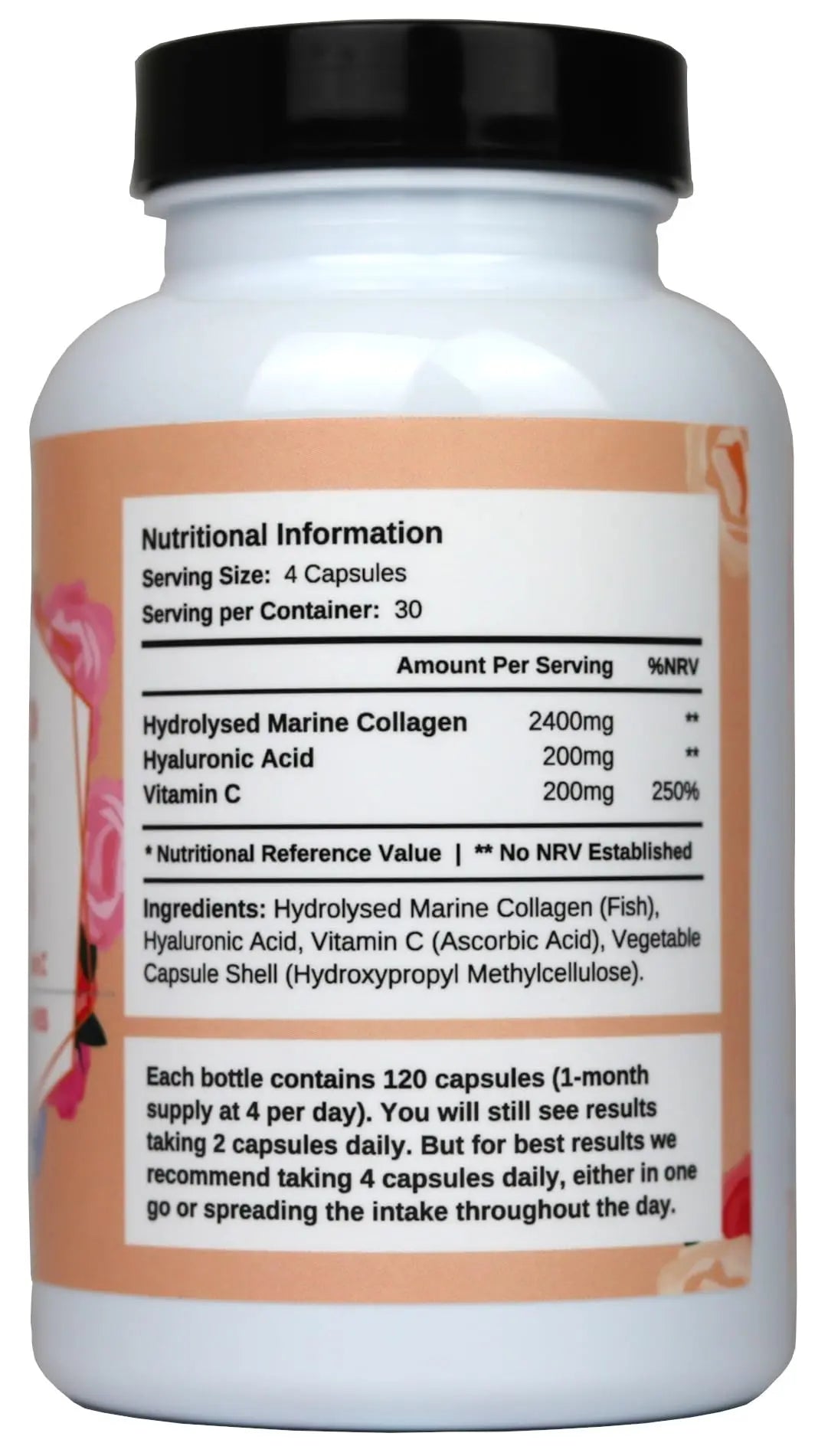 2800mg Marine Collagen Capsules – Highest Strength Type 1 Hydrolysed Collagen with Hyaluronic Acid and Vitamin C Miracle Greens Au supplements