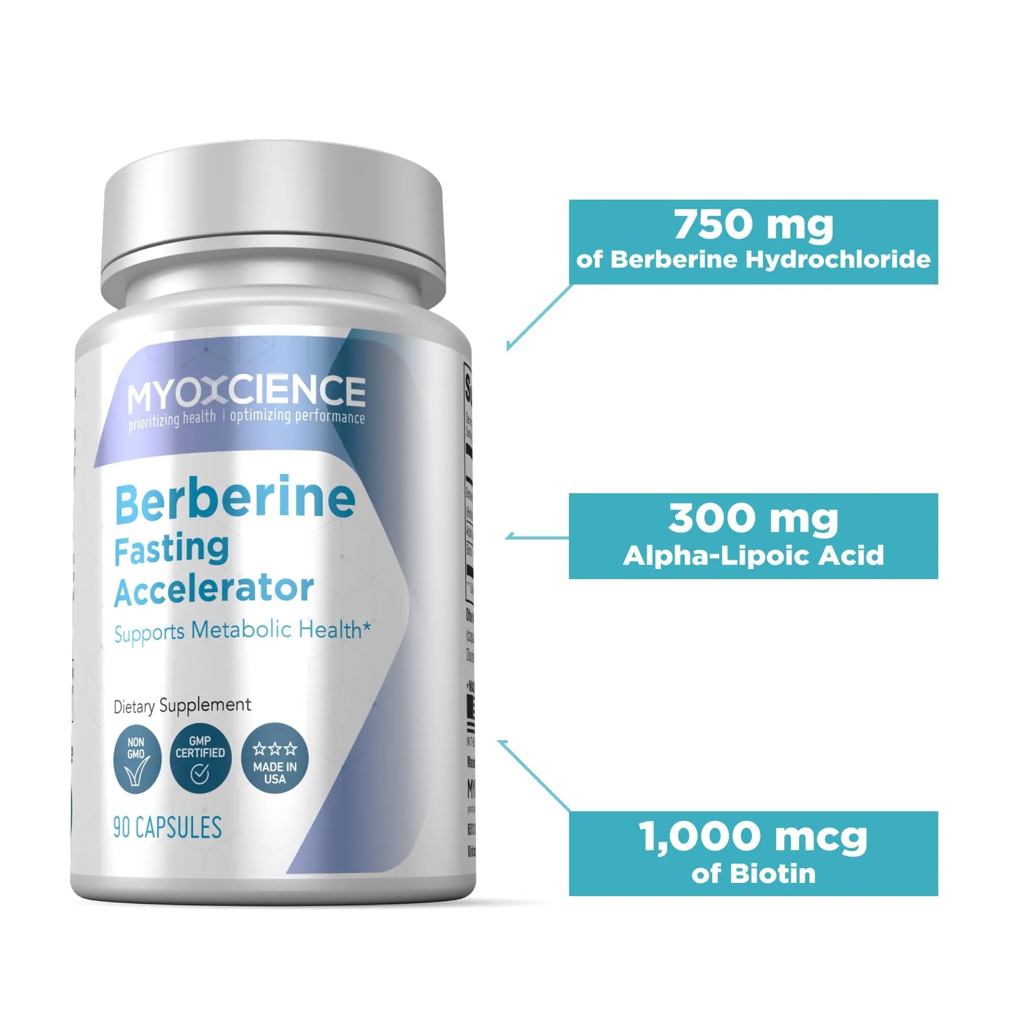 MYOXCIENCE Berberine Fasting Accelerator: Berberine HCL with ALA (Alpha Lipoic Acid) MYOXCIENCE Au supplements