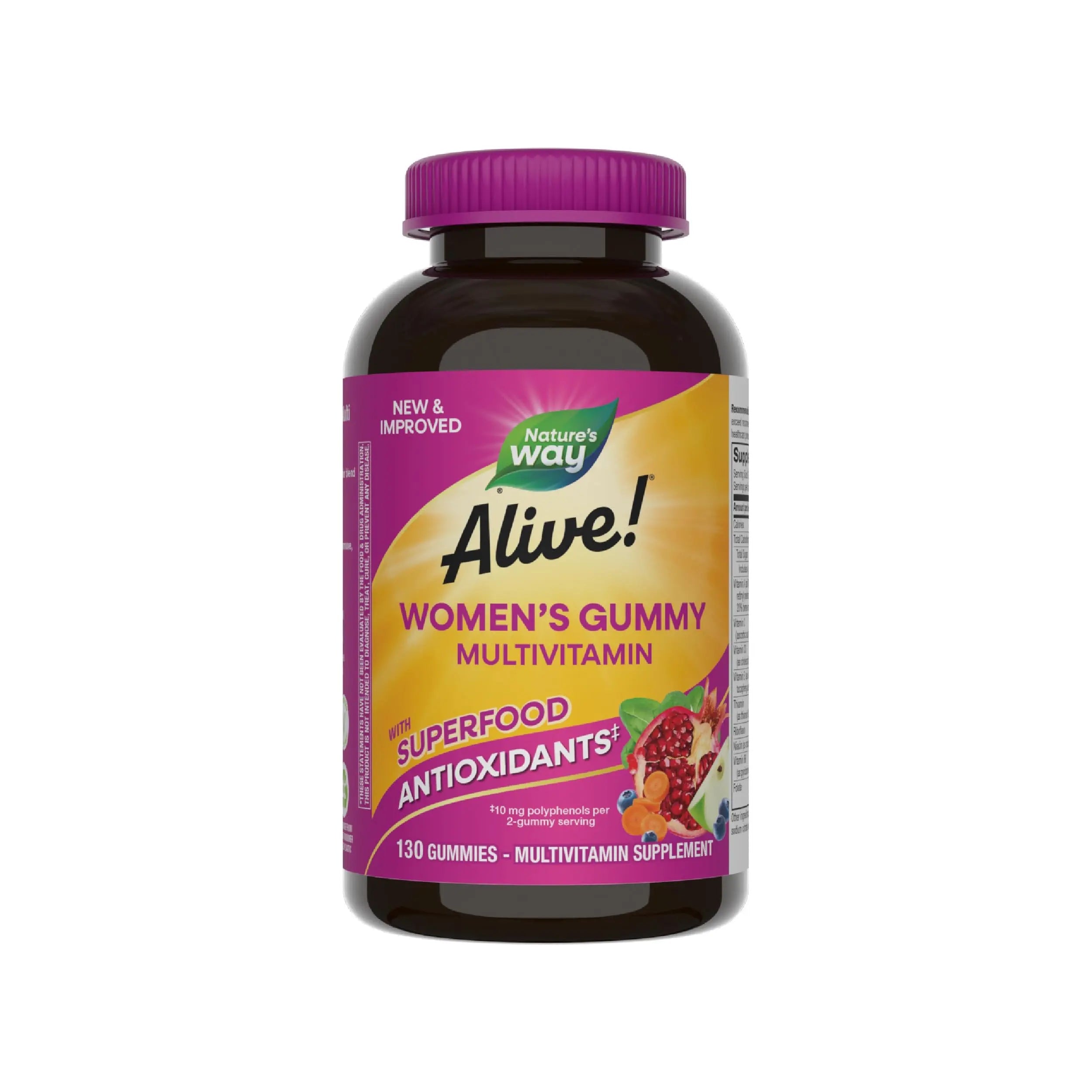 Nature's Way Alive! Women's Daily Gummy Multivitamins, 16 Vitamins & Minerals, Energy Metabolism*, Hair Skin & Nails Nature's Way Au supplements