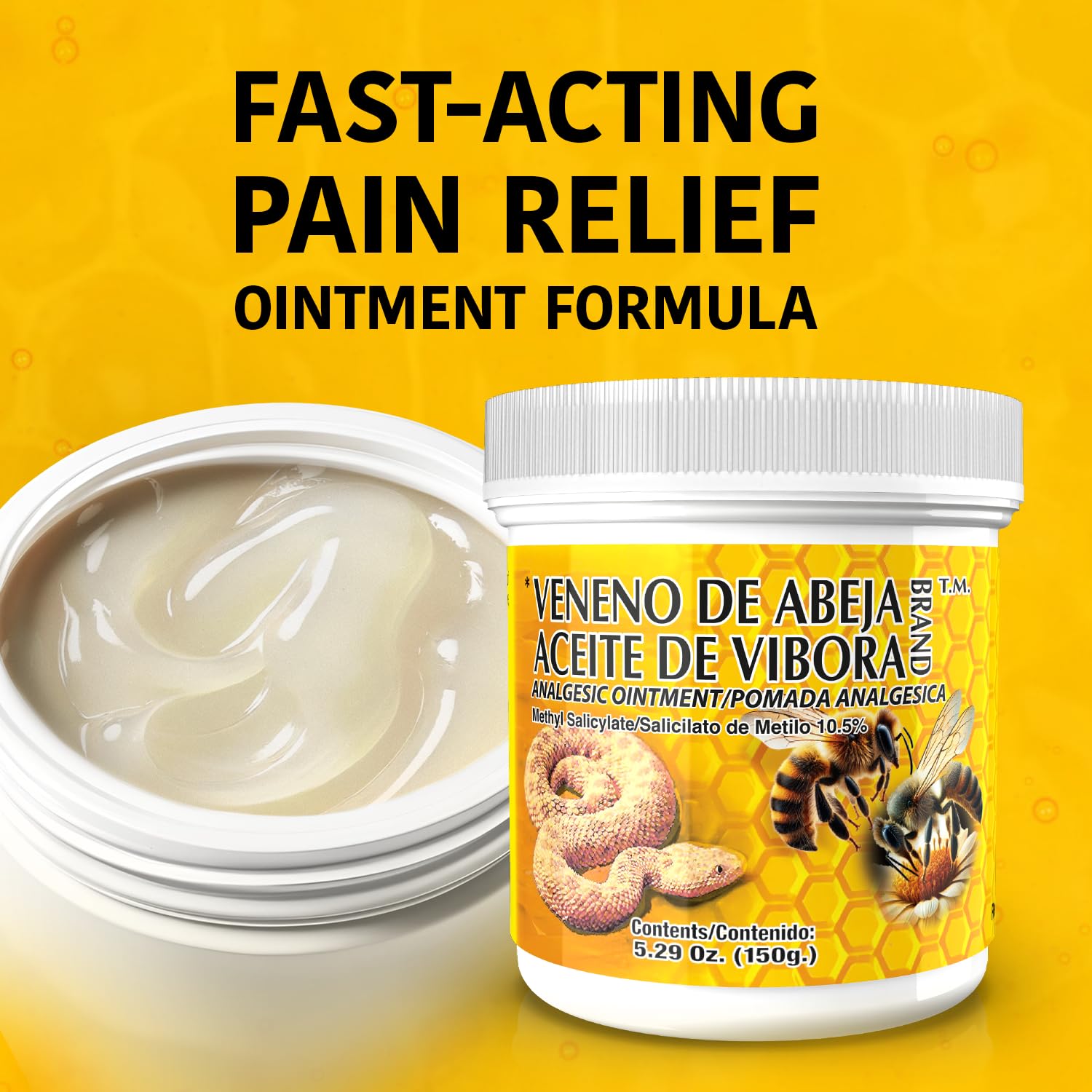 Veneno de Abeja Soothing Ointment – Topical Comfort Cream for Muscle Tension, Joint Discomfort & Everyday Aches – Fast Acting Relief – 18.5 Oz | 3-Pack Menper Au supplements