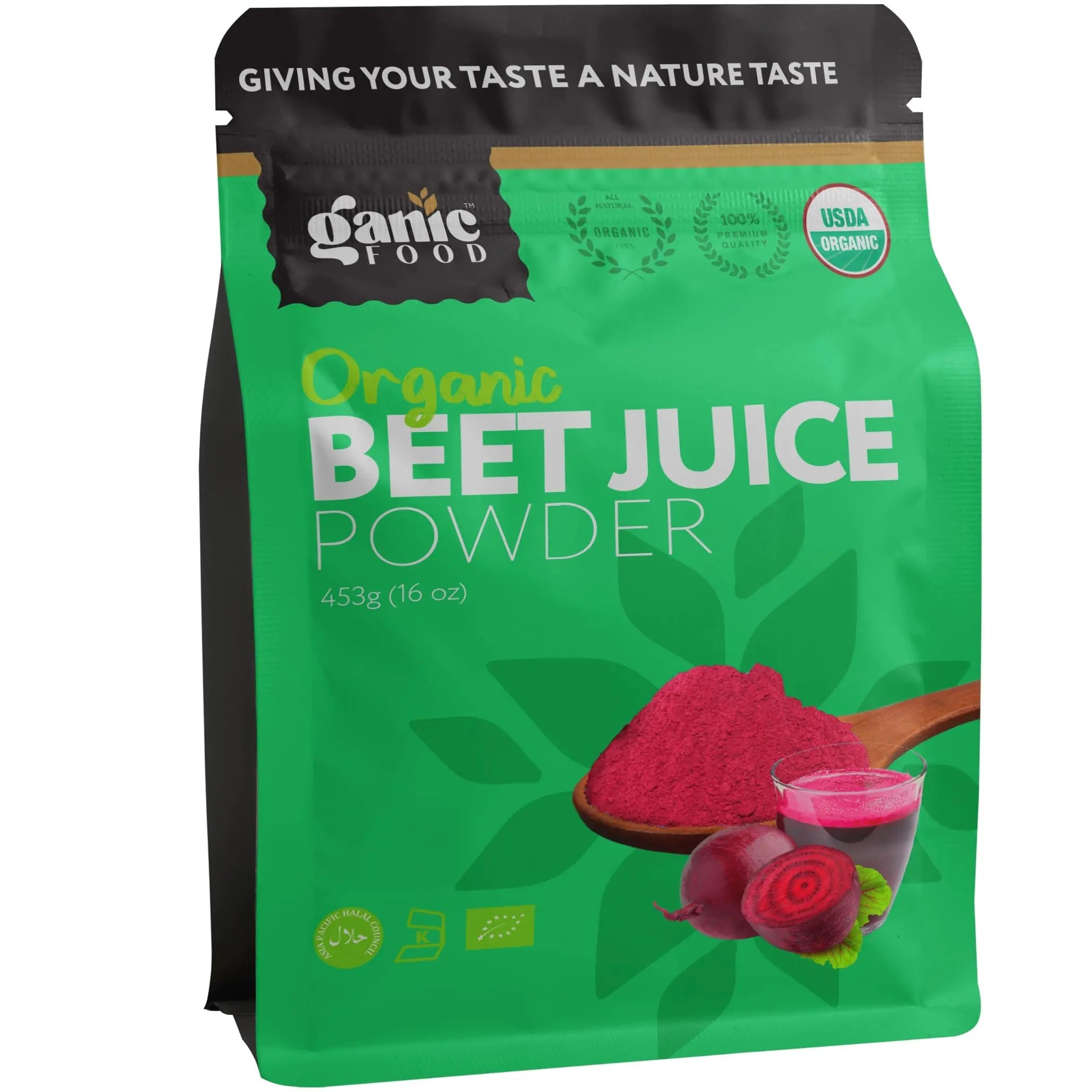 Ganic Food Organic Beet Root Juice Powder, 16 Ounces Ganic Food Au supplements