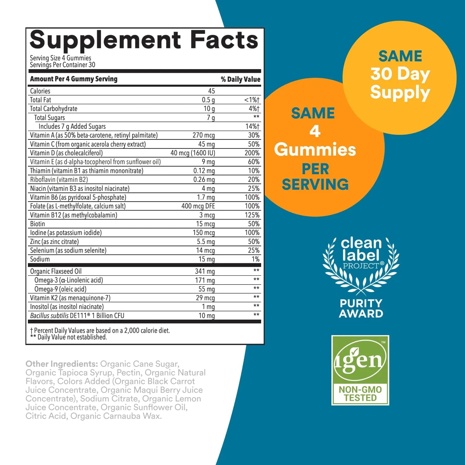 SmartyPants Multivitamin for Men, Organic Gummies: Probiotics, CoQ10, Methylfolate, Omega 3 (ALA), Vitamin D3, C, Vitamin B12 SmartyPants Au supplements