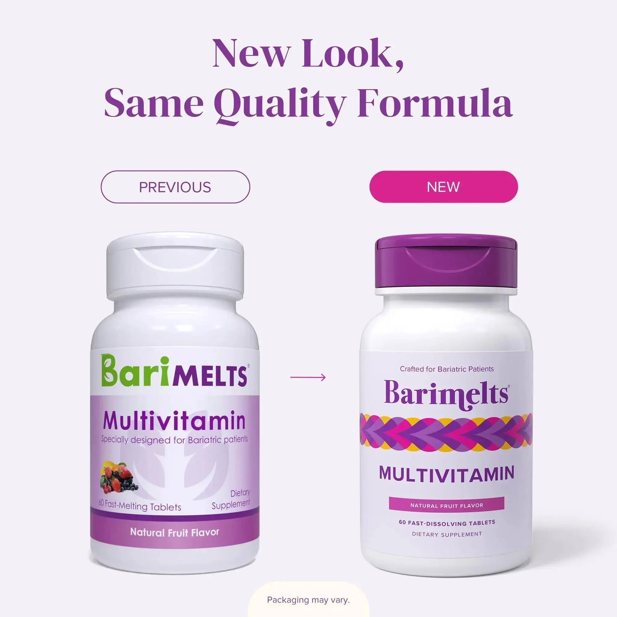 BariMelts Multivitamin, 60 Fast-Dissolving Tablets (1-Month Supply), Sugar-Free Bariatric Multivitamin for Women, Natural Fruit Flavor BariMelts Au supplements