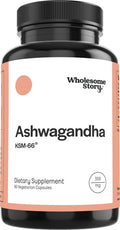 Vegan KSM 66 Ashwagandha Capsules| High Potency 5% Withanolides | Ashwagandha Root Extract Supplements | Ashwagandha 300mg | Stress Management & Well Being Support | 60 Ashwaganda Pills Wholesome Story Au supplements