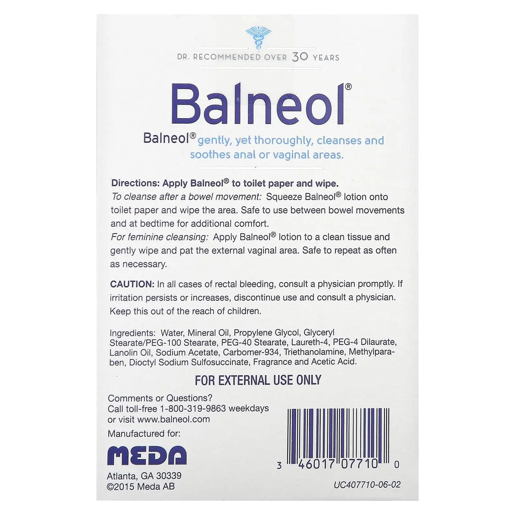 Balneol Hygienic Cleansing Lotion Packets, 20 Count Balneol Au supplements