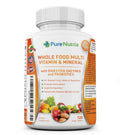 Whole Food MultiVitamin and Minerals with Probiotic Enzymes - 120 Multivitamins for Women and Men - Packed with WholeFood and Herbal Ingredients PureNutria Au supplements