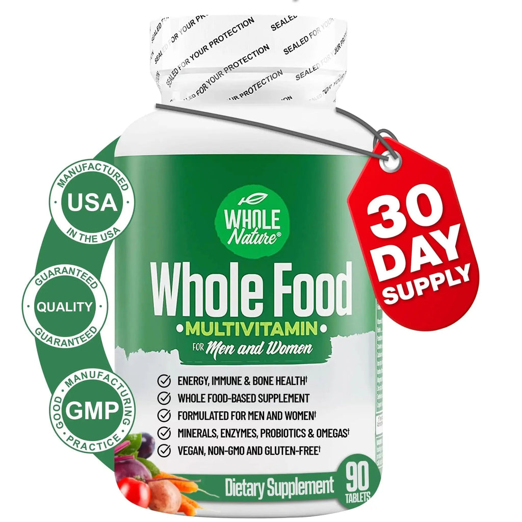 Whole Nature Whole Food Multivitamin for Men and Women Complete Daily Superfood Vitamins Plus Minerals Digestive Enzymes Whole Nature Au supplements